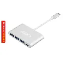 Adaptador USB-C a USB, USB-C AON AO-AD-1009 Macho-Hembra Plateado.webp