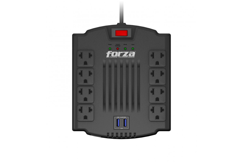 Regulador Forza FVR-1211 1200VA 600W 8 NEMA 115V