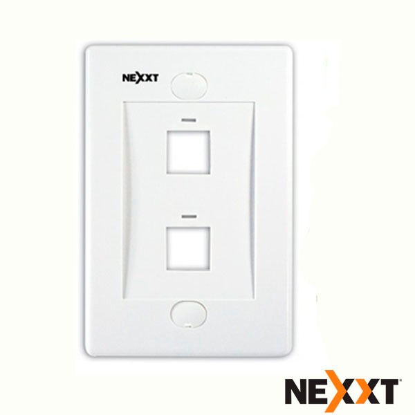 Placa Pared 2 Pos Keystone Network NEXXT
