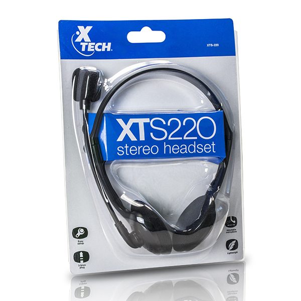 Audifono Headset XTS-220 Micrófono DUAL ON EAR