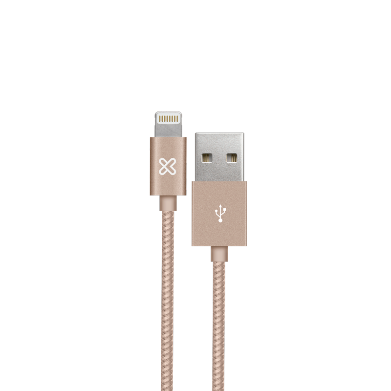 Cable Lightning Klip Xtreme KAC-010RG  Braided 3.3ft/1m RoseGold
