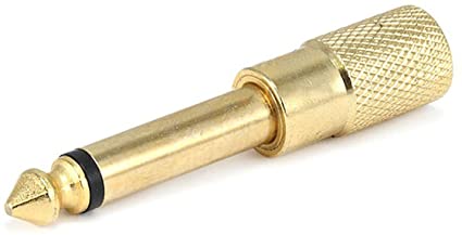 Plug NA 3.5 a 1/4 Metal Gold par NA