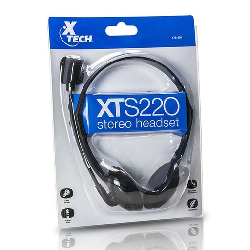 [110874] Audifono Headset XTS-220 Micrófono DUAL ON EAR