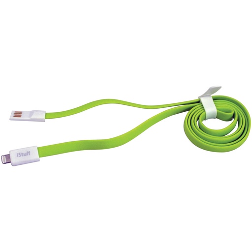 [130104] Cable ISTUFF plano 3 iPhone Lightning Verde