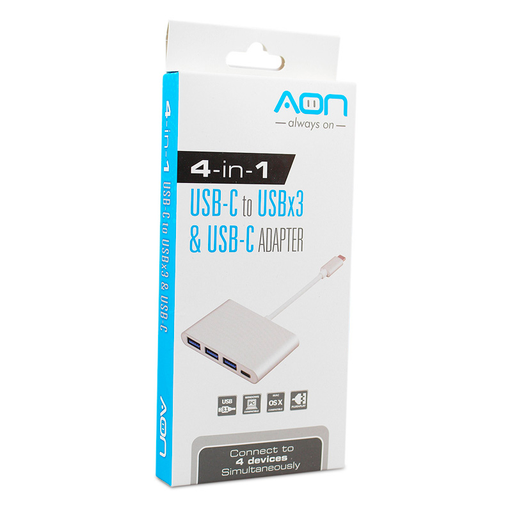 [130112] Adaptador USB-C a USB, USB-C AON AO-AD-1009 Macho Hembra