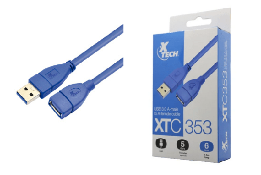 [110560] Cable Extension usb 3.0 xtc-353 6ft Xtech