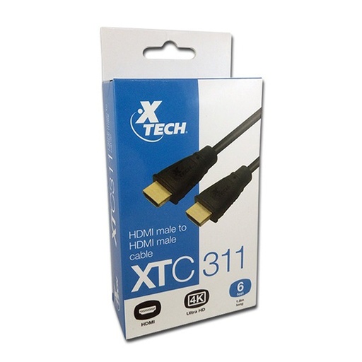 [130082] Cable HDMI 6FT M-M XTC-311