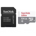 Memoria MIcroSDXC SanDisk 64gb ULTRA w/adap USH-1 C10 Android 100M