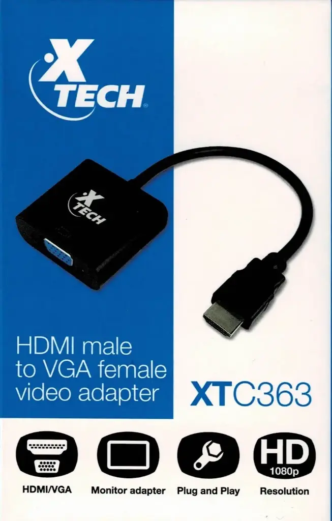 Adaptador HDMI a VGA XTC-363