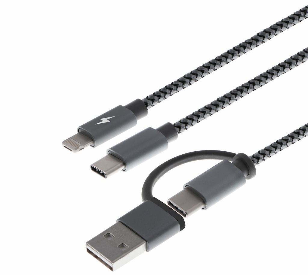 Cable USB Tipo A o C a Micro USB Lighting o c XTC-560 XTECH