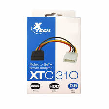Cable de Poder SATA xtc-310 molex 4pin to sata Xtech