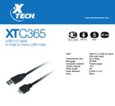 Cable MicroUSB B a USB 3.0 for HDD XTC-365 Xtech