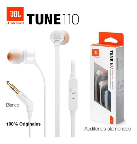 Audifono JBL Tune 110 White