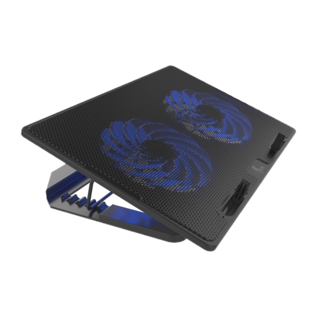 Cooling pad Xtech USB powered laptop 15.6in Blue led XTA-155