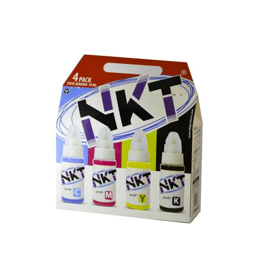 Tinta DYE 70ml Pack 4 Colores Canon
