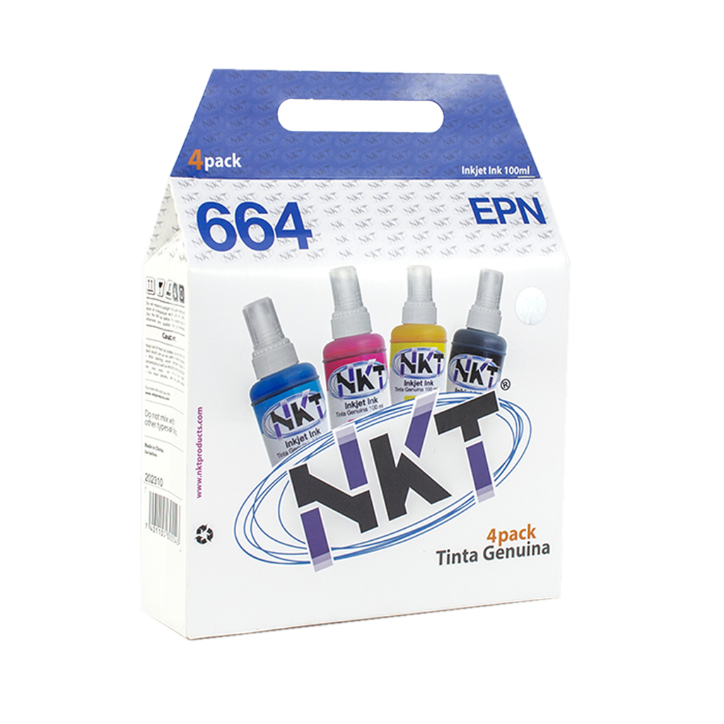 Tinta NKT Especial Epson 100ml Pack 4 Colores 664