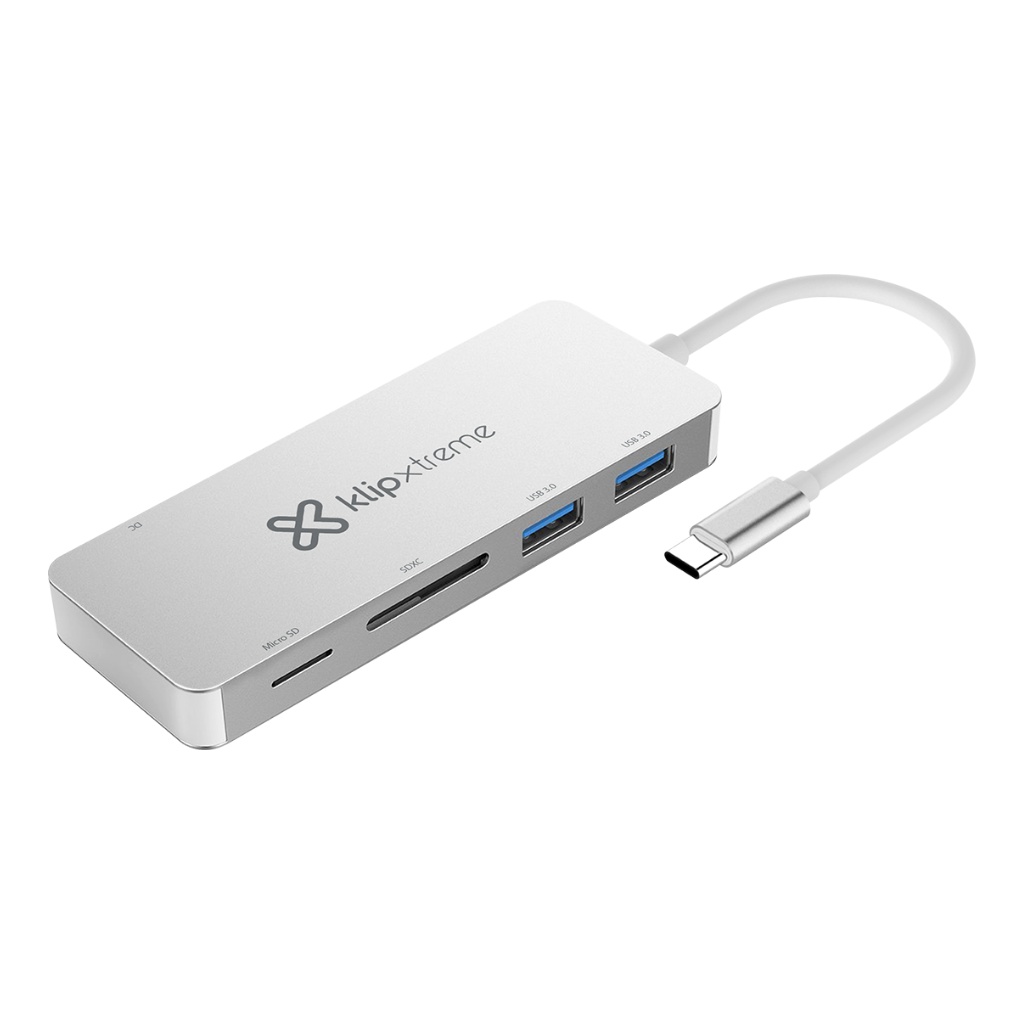 Lector de Tarjetas USB HUB KCR-500 USB c SD KLIP XTREME