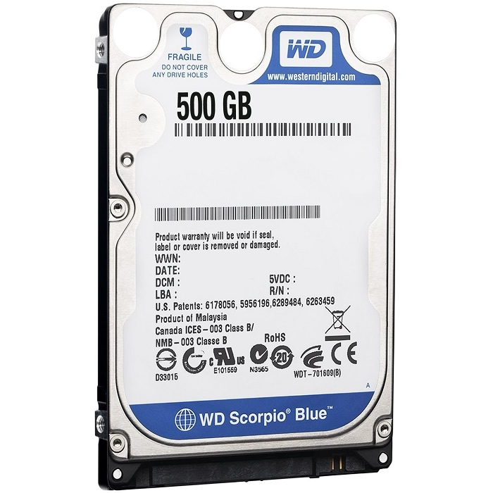 Disco Duro WD5000lpcx 500gb 2.5 SATA 3 Western Digital