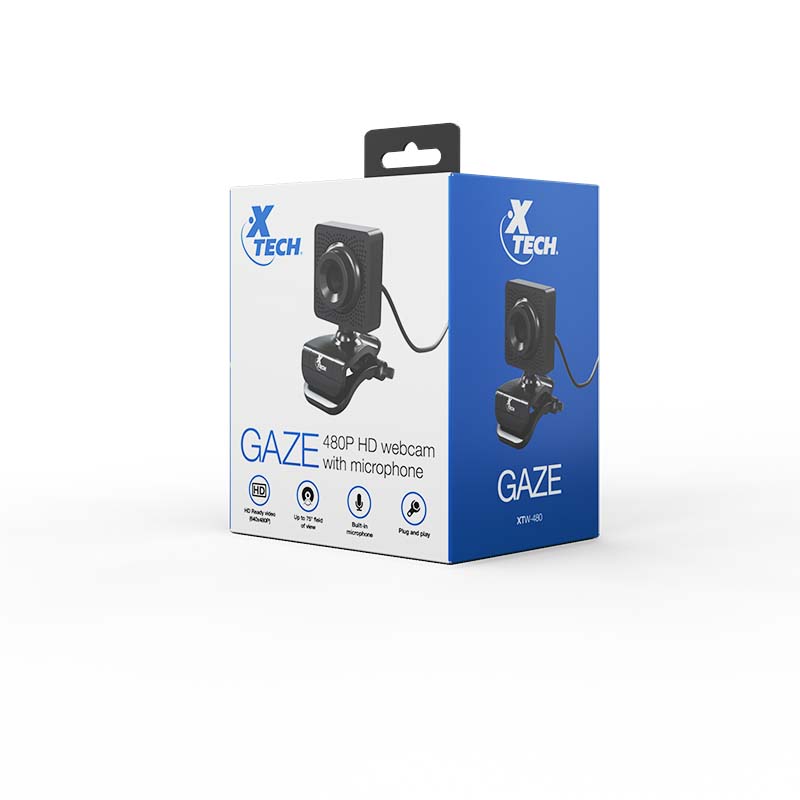 WebCam  Xtech Gaze HD  640x480P Wired USB XTW-480