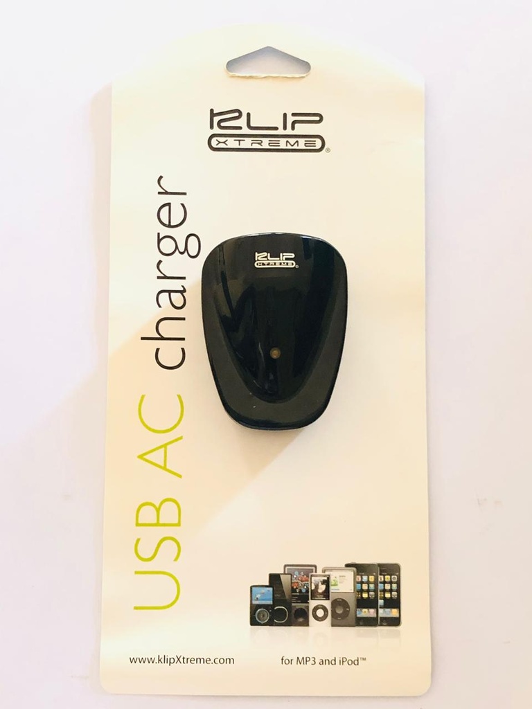 Cargador USB para Celulares reproductores USB AC Changer Klip