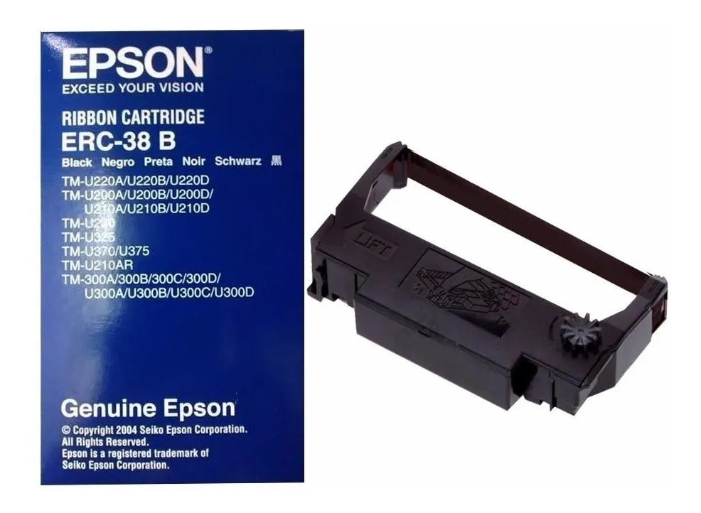 Cinta Epson ERC-38BR TMU220/300/225 Red Black