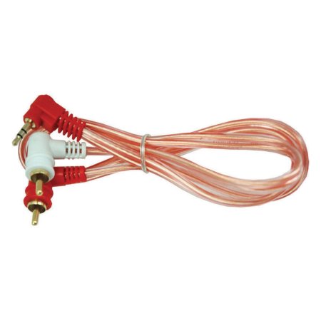 Cable 3.5mm a RCA 6 Audiopipe Ángulos rectos Gio
