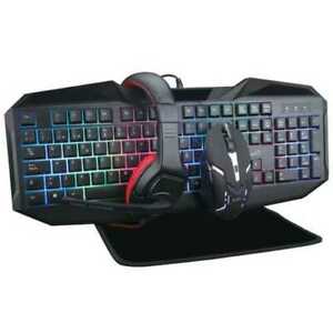 Combo Teclado Mouse Headset Pad Supersonic RGB