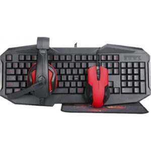 Combo Gamer Teclado Mouse Auriculares Pad Imc-400 Endus