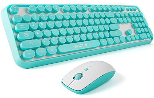 Combo Teclado Mouse Inalámbrico Wireless D3200 Blanco Aqua