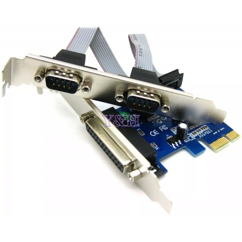 Tarjeta Multi io PCI Express Paralelo Serial Moschip