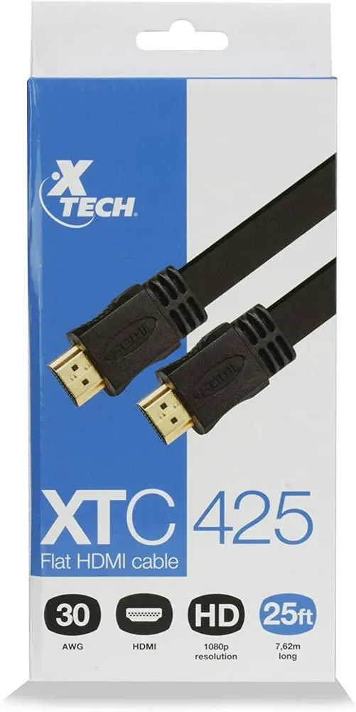 Cable HDMI 25ft m/m Flat XTC-425