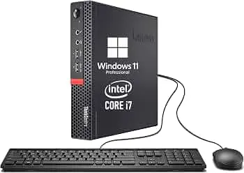 Computadora Lennovo Tiny/Micro Refubished Core i7 7a, 8GB de RAM, 240GB SSD, Teclado, Mouse