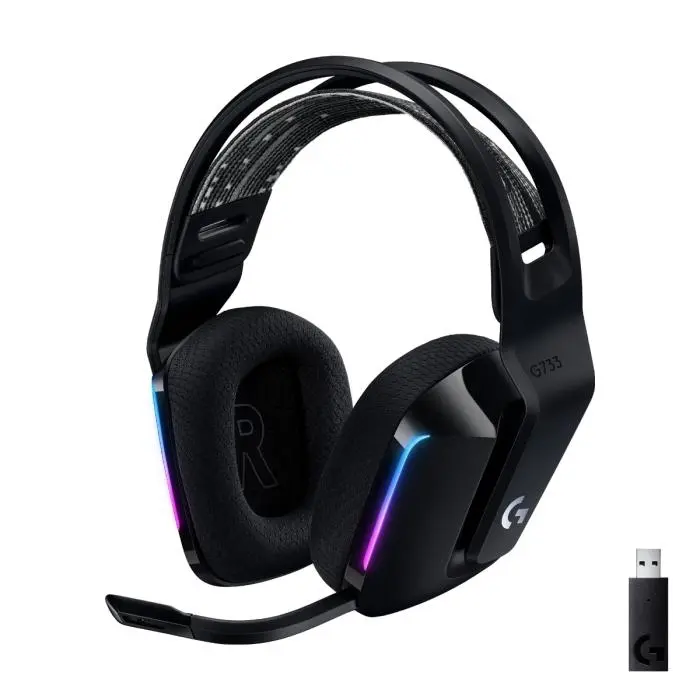 Headset Audífonos Logitech G733 Wireless Gaming Black
