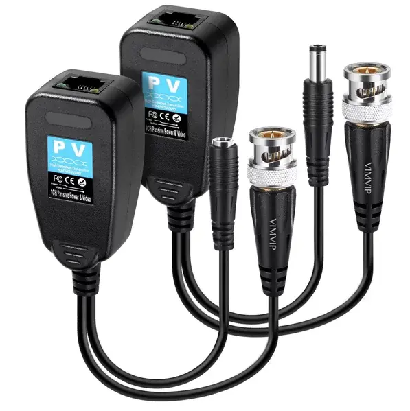 Video Balum RJ45 Pasivo Video y Voltaje VBCV2 HD/CVI/TVI/AHD Par