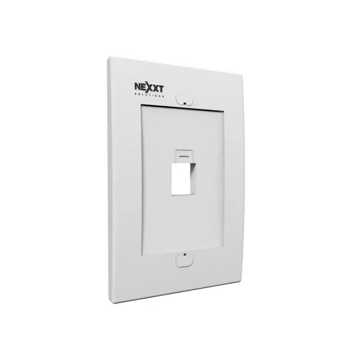 Placa Pared Nexxt Wall Plate 1 Port White