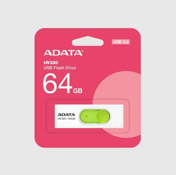 Memoria USB ADATA 64GB UV320 3.1 Blanco
