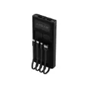 Xtech Solar Power Bank w built-in charging cables 10000mAh XPB-100