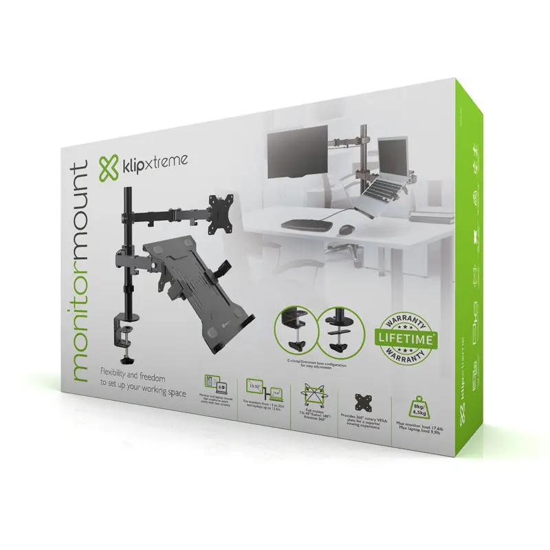 Soporte Klip Xtreme Para Monitor-Laptop 13-27" KMM-301