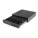 Caja Cash Drawer AON CDK-45B para Billetes y Monedas, Negro