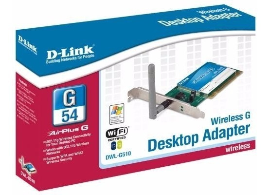 Tarjeta Wireless G 54 DW-6510 D-Link