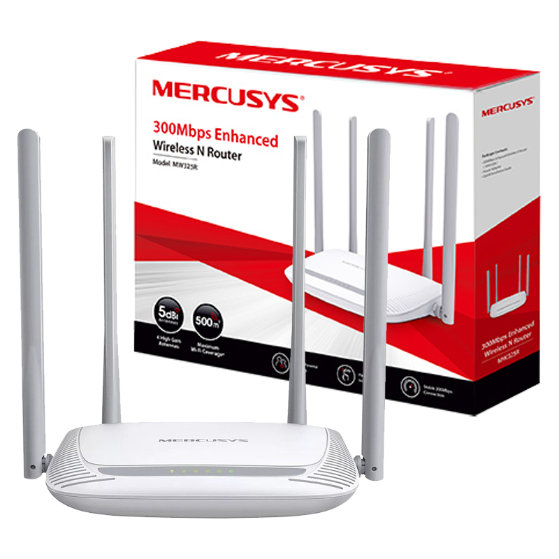 MW325R|Router MercusysMW325R 300Mbps 4 Antenas