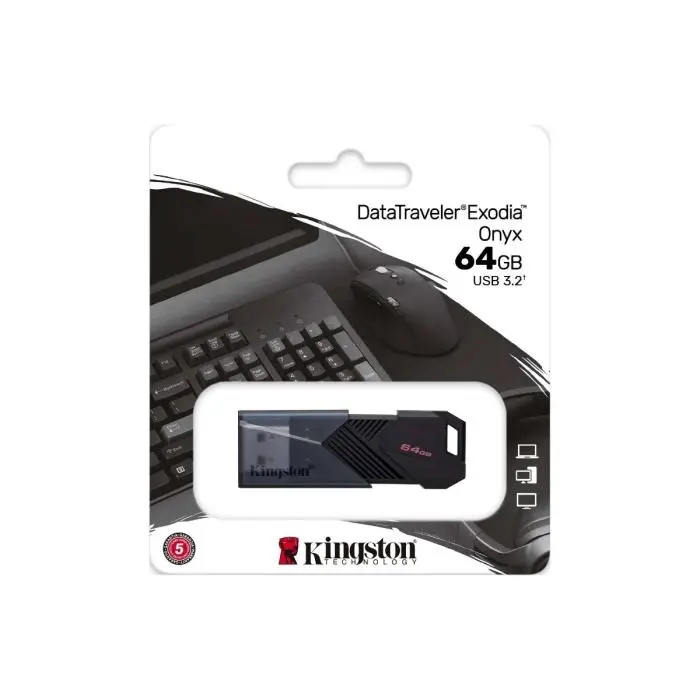 Memoria USB 64GB Kingston DT 3.2 Gen Onyx