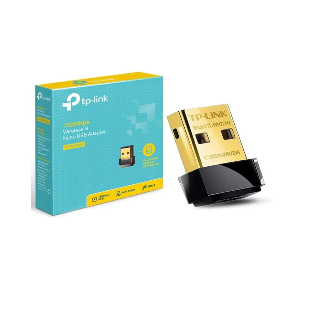 Adaptador de Red USB a Wi-Fi TP-Link Nano TL-WN725N 150Mbps