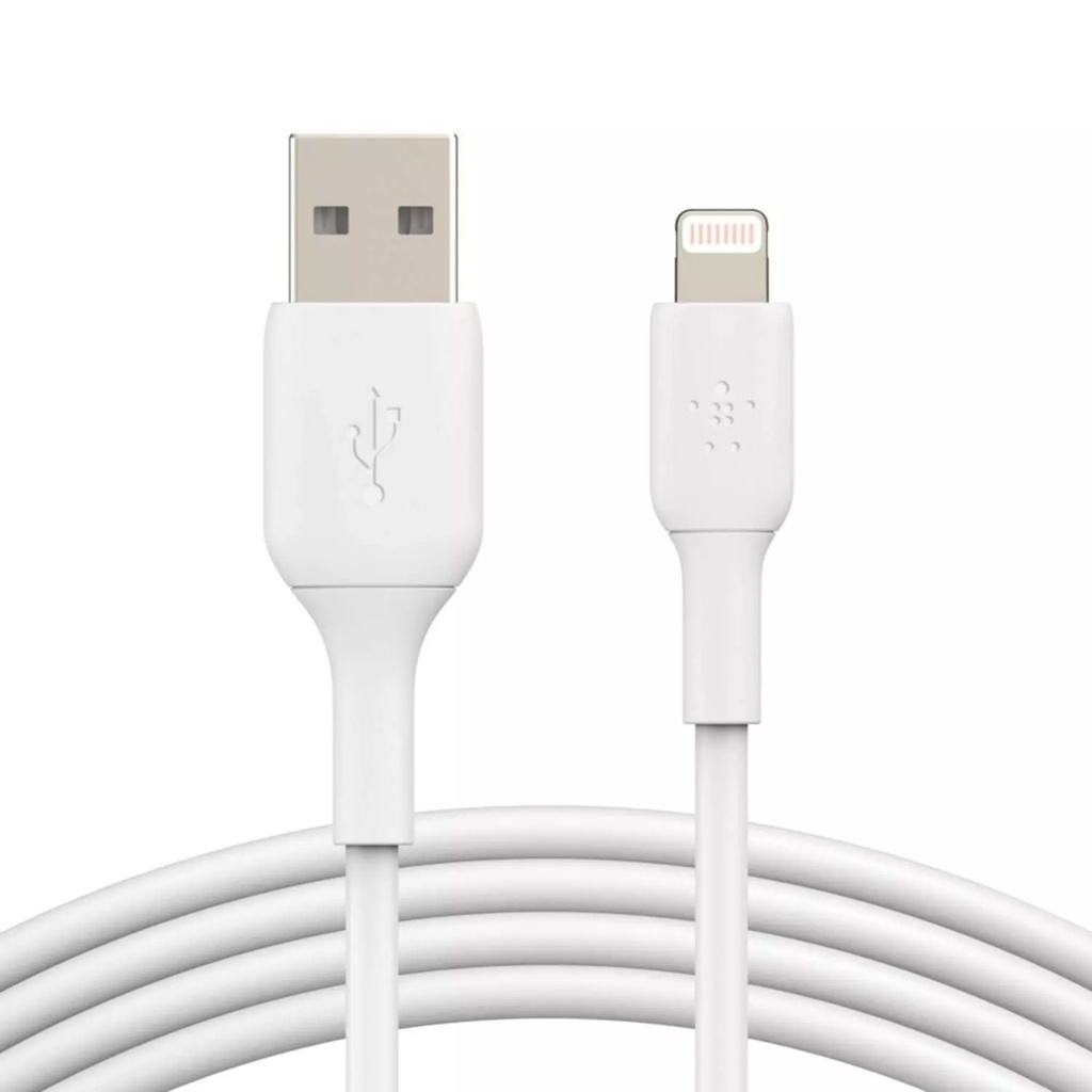 Cable BoostCharge USB-A a Lightning Belkin 3mts. White