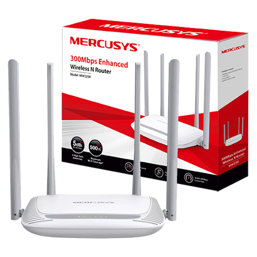 [250092] MW325R|Router MercusysMW325R 300Mbps 4 Antenas