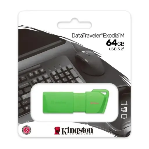 [200300] Memoria USB 64GB Kingston DT Exodia M Neon Green