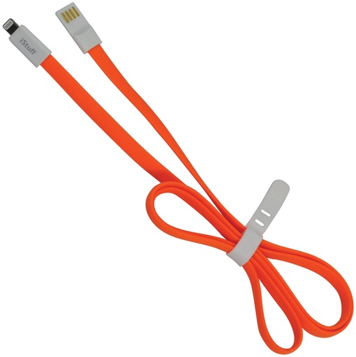 [130106] Cable ISTUFF Plano 3 iPhone Naranja