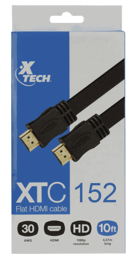 [130083] Cable HDMI 10ft m-m xtc-152 Xtech