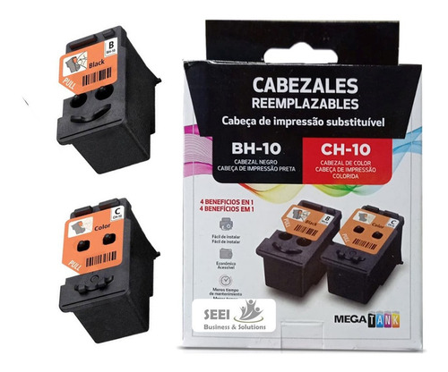 [140274] Cabezales Canon G Serie Black +Color  Combo CH-10
