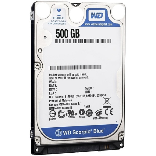 [120088] Disco Duro WD5000lpcx 500gb 2.5 SATA 3 Western Digital